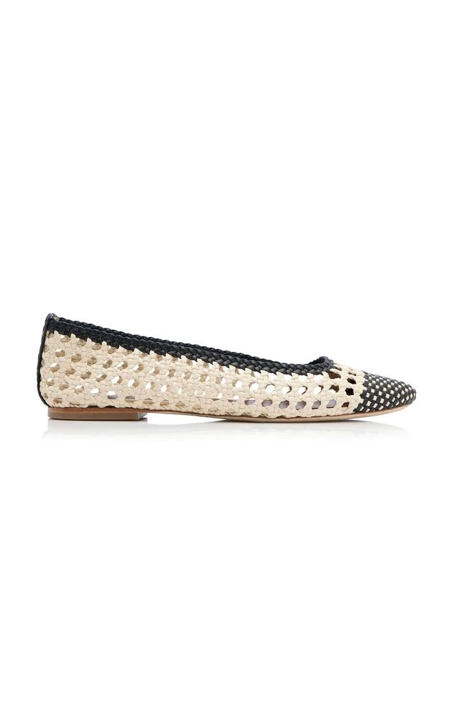 Staud STAUD - Nell Crocheted Leather Ballet Flats - Multi - IT 37.5 - Moda Operandi 1