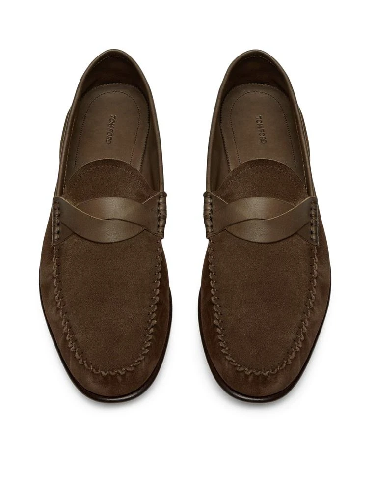 Tom Ford SUEDE TWISTED BAND RIPLEY LOAFER 4