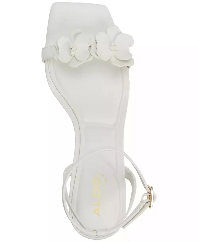 ALDO Women's Daisyrose Floral Kitten-Heel Dress Sandals 4