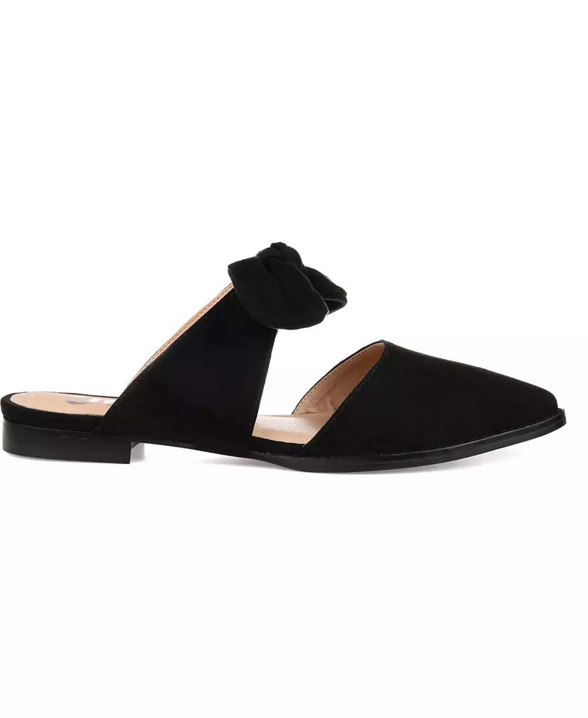 Journee Collection Women's Telulah Bow Slip On Flat Mules