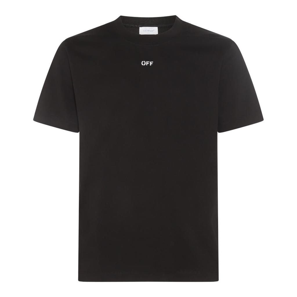 【関税＆送料込み】Off-White White Cotton T-Shirt With Blac OFFWHITE TShirt cotton black M Used | eBay