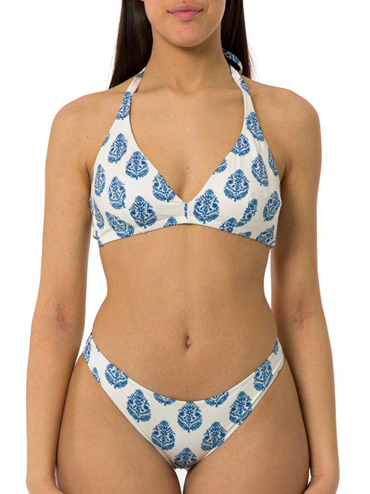 Mc2 Saint Barth Mc2 Saint Barth Printed Gaia Triangle Bralette Top