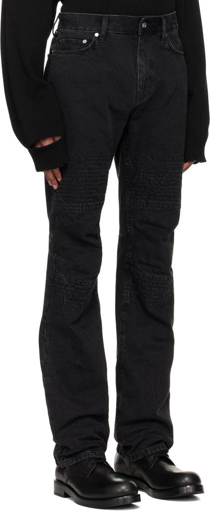 Helmut Lang Black Moto Worker Jeans 2