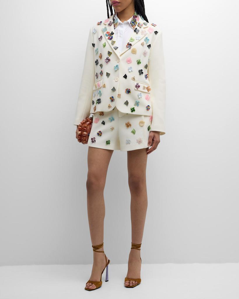 Libertine Button Town Embellished Single-Breasted Short Jacket