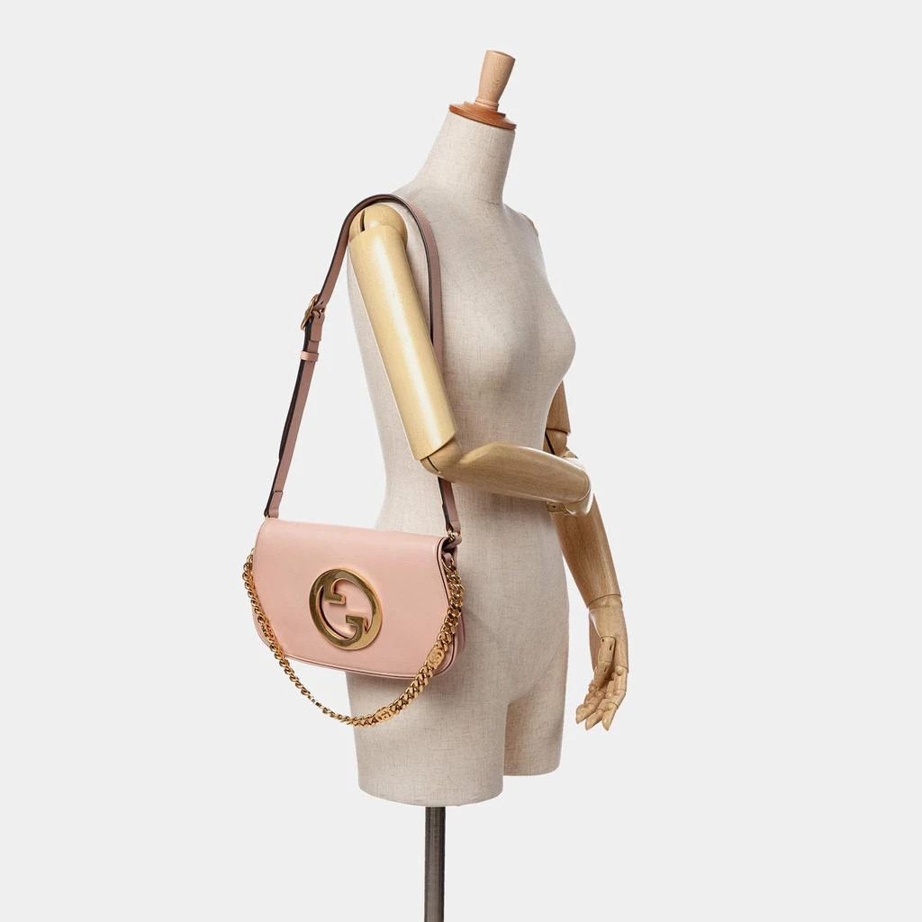 Gucci Gucci Pink Calfskin Blondie Chain Satchel 4
