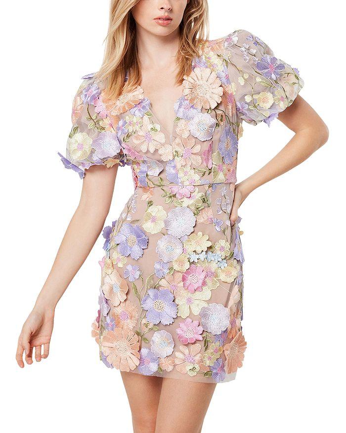 Elliatt Elliat Anthea 3D Floral Mini Dress