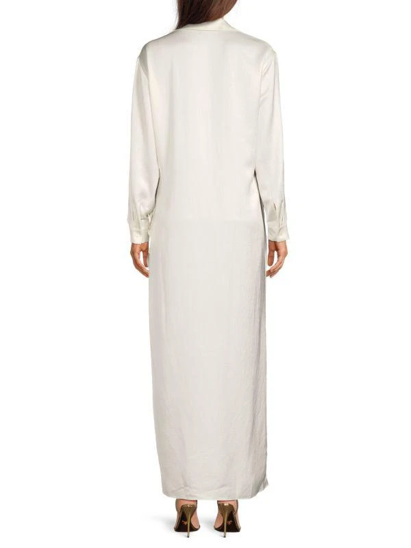 BCBG Slit Maxi Wrap Dress 2