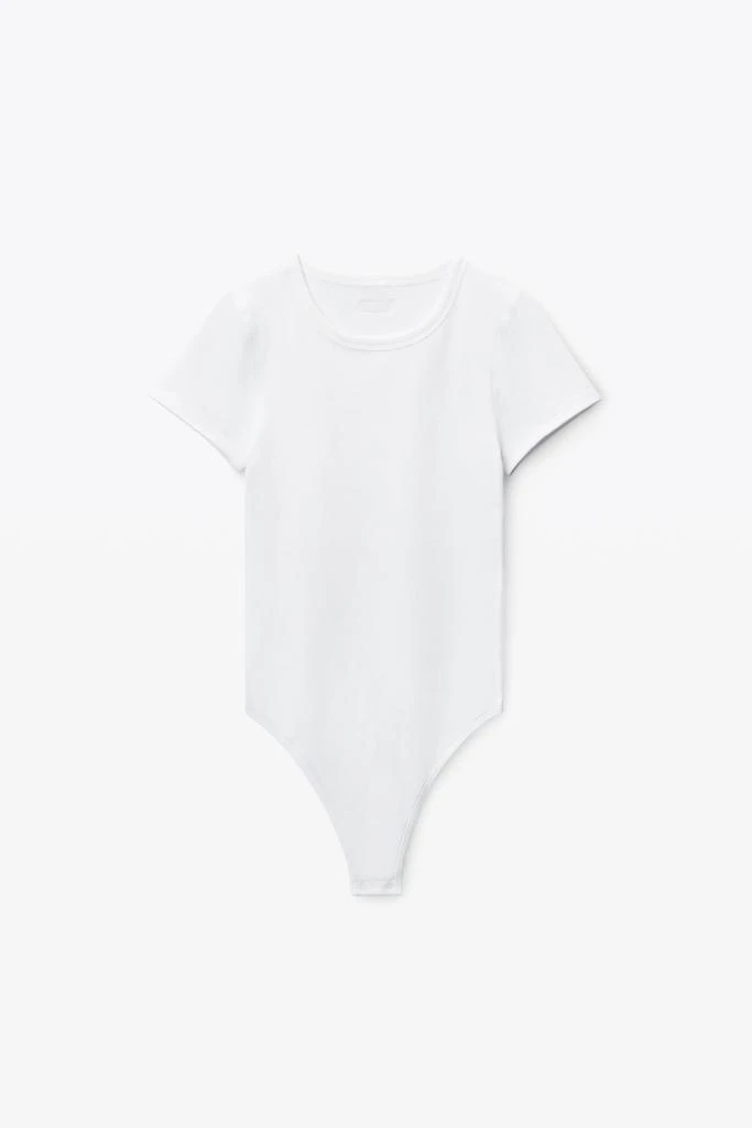 Alexander Wang short-sleeve bodysuit in rib-knit jersey 2
