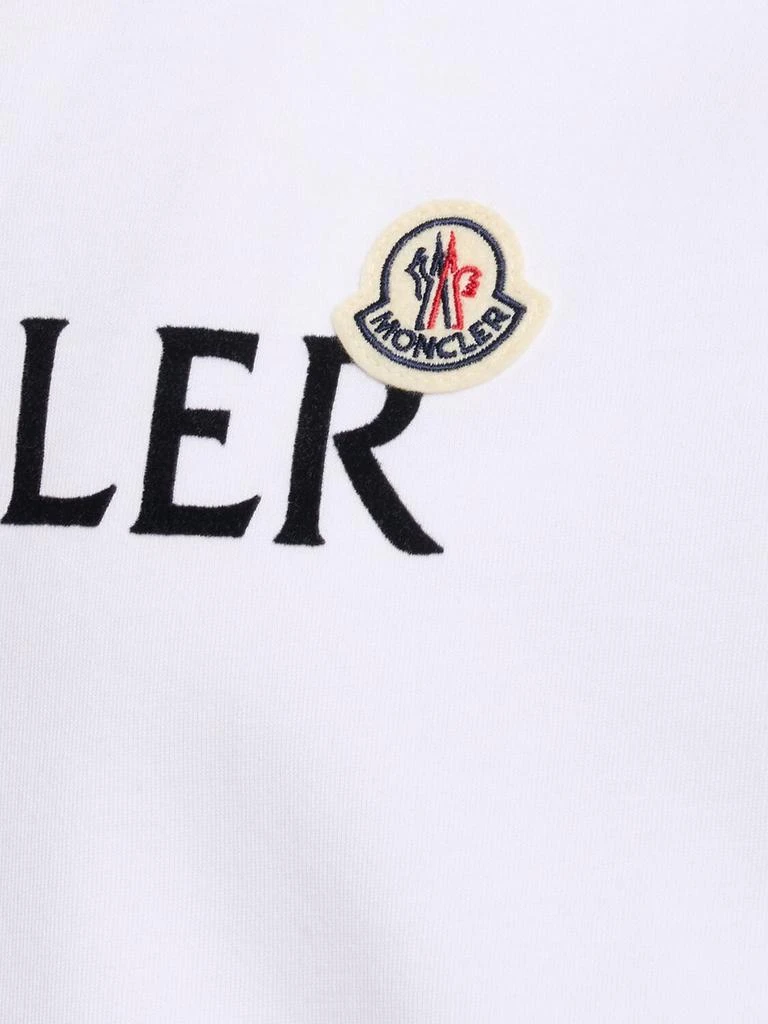 Moncler Flocked Logo Cotton T-shirt 4