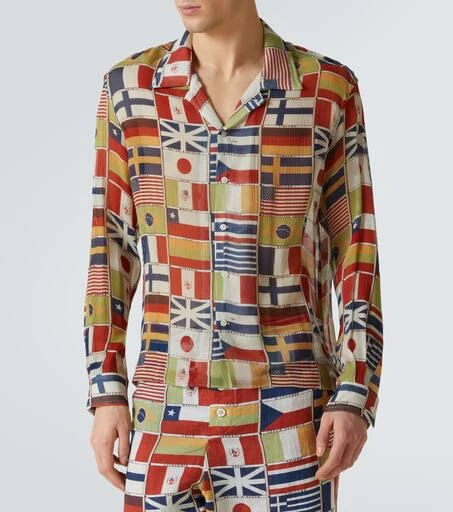 BODE International printed silk shirt 3