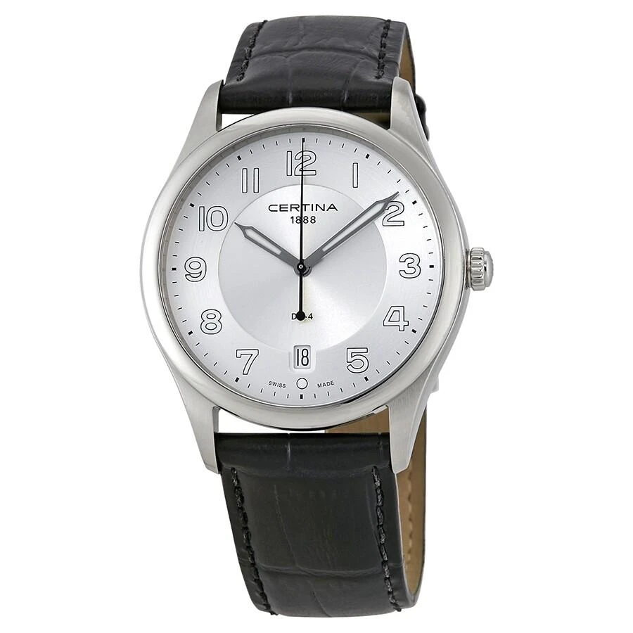 Certina DS-4 Silver Dial Black Leather Men
s Watch C022.410.16.030.00 2
