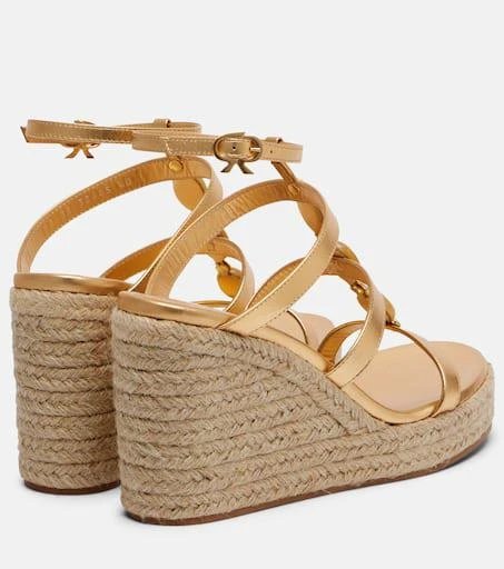 Gianvito Rossi Shanti leather espadrille wedges 3