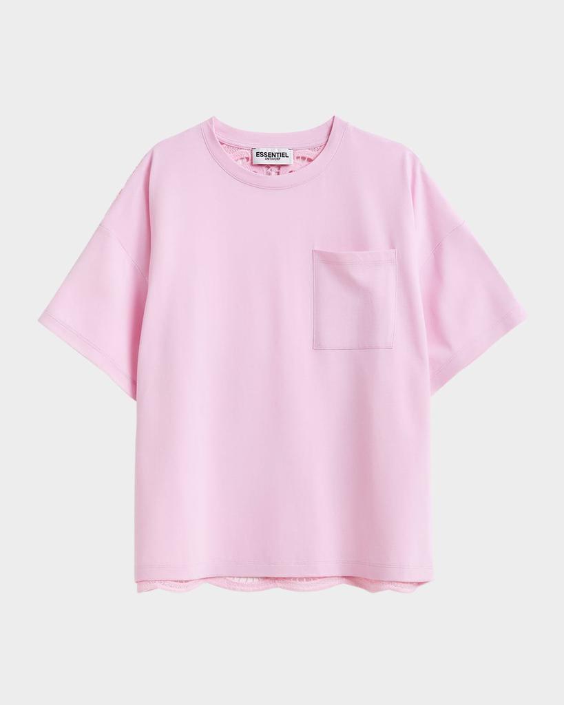 Essentiel Hintern Lace Back T-Shirt