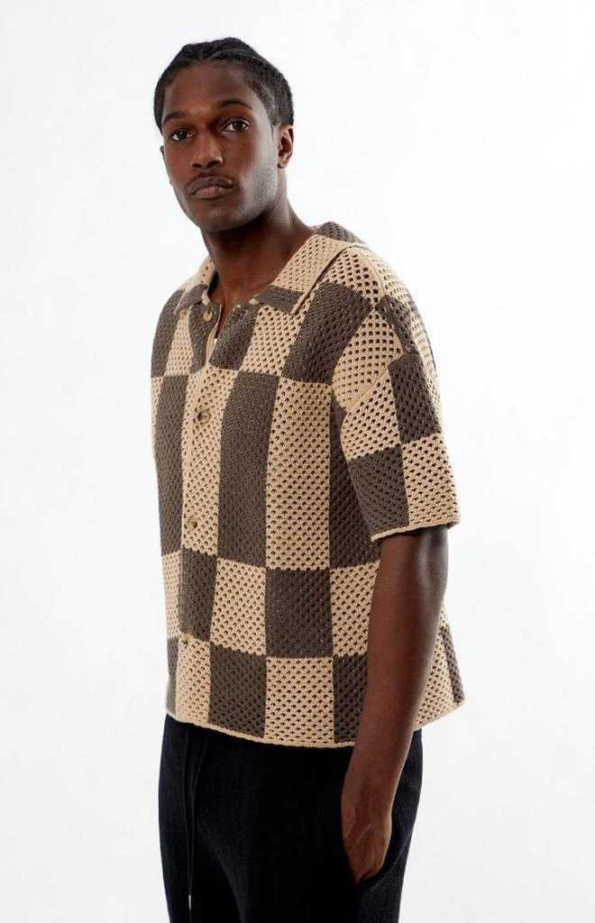 PacSun Spence Open Knit Camp Shirt 2