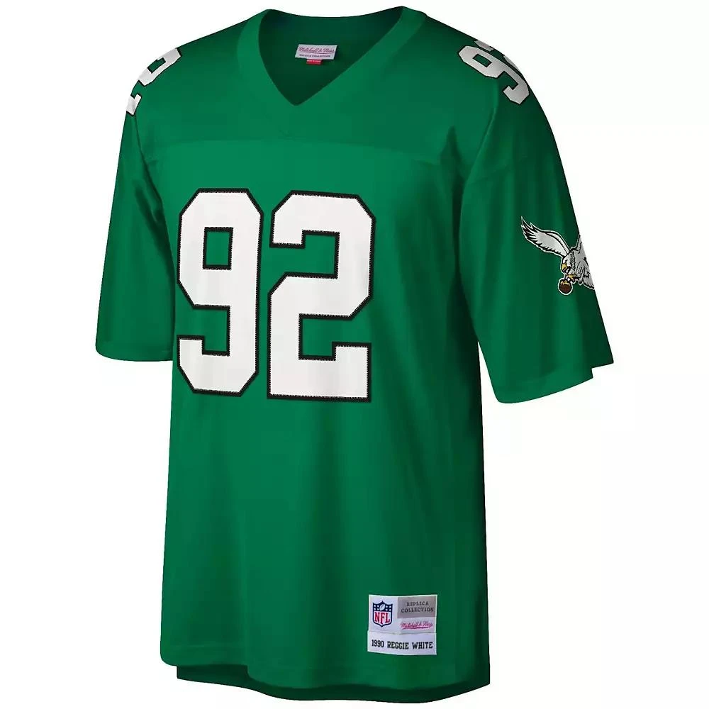 Mitchell & Ness Men's Reggie White Kelly Green Philadelphia Eagles Legacy Replica Jersey 2
