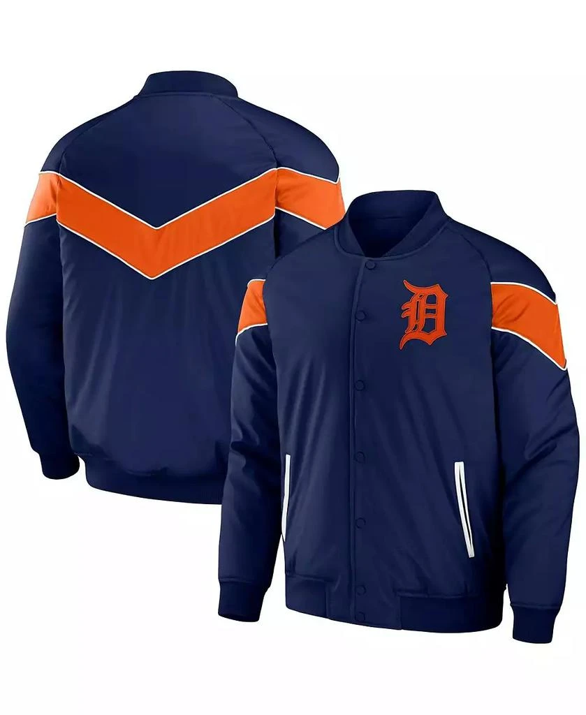 Fanatics Men's Navy Detroit Tigers Baseball Raglan Full-Snap Jacket 1