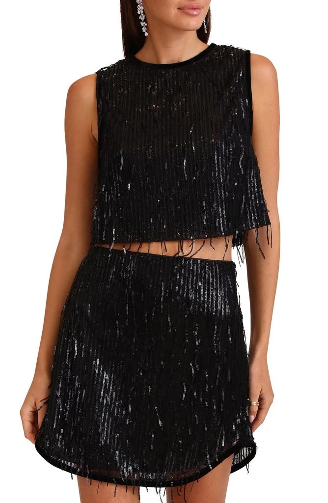 Avec Les Filles Sequin Tank Top 4