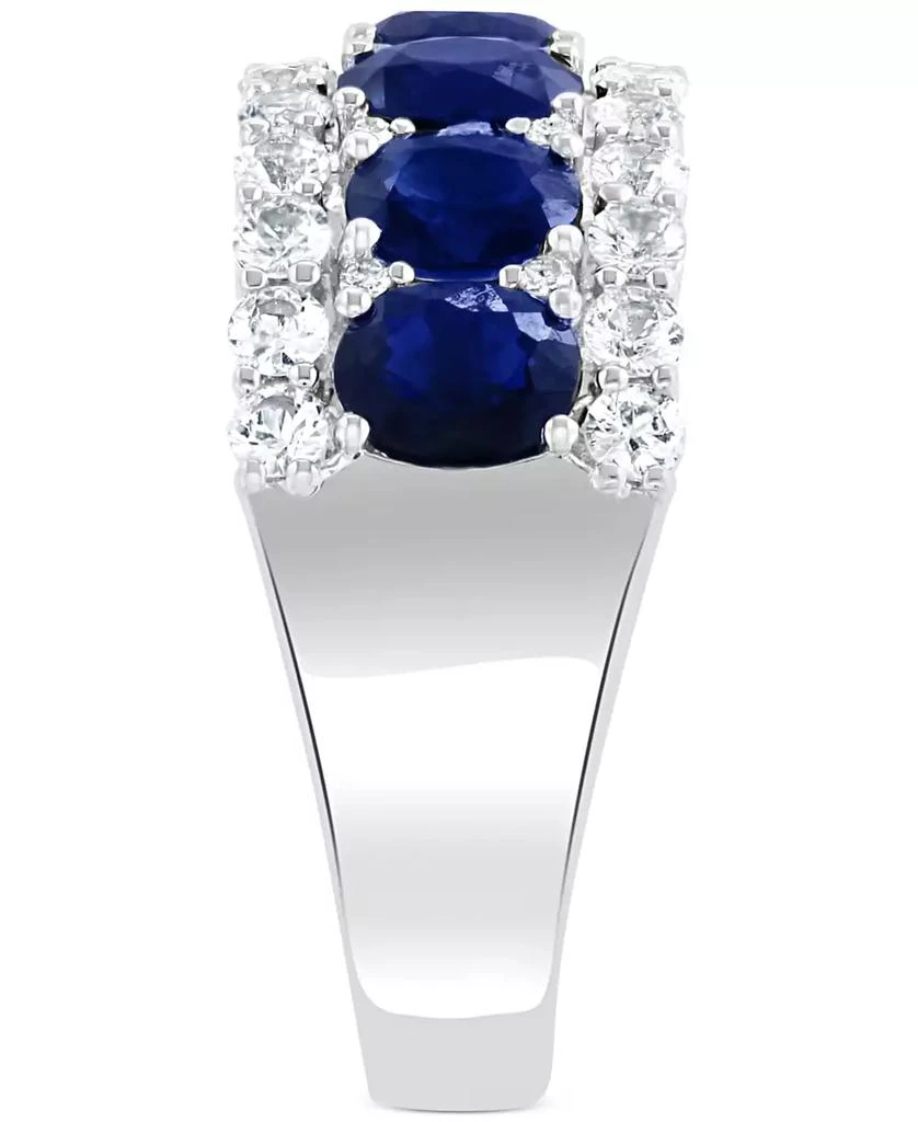 Effy EFFY® Blue & White Sapphire Ring (3-1/2 ct. t.w.) & Diamond (1/20 ct. t.w.) in 14k White Gold. (Also available Emerald and Pink Sapphire) 4