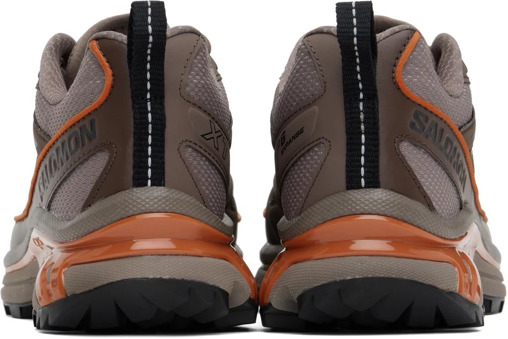 Salomon Brown & Orange Xt-6 Expanse Sneakers 2