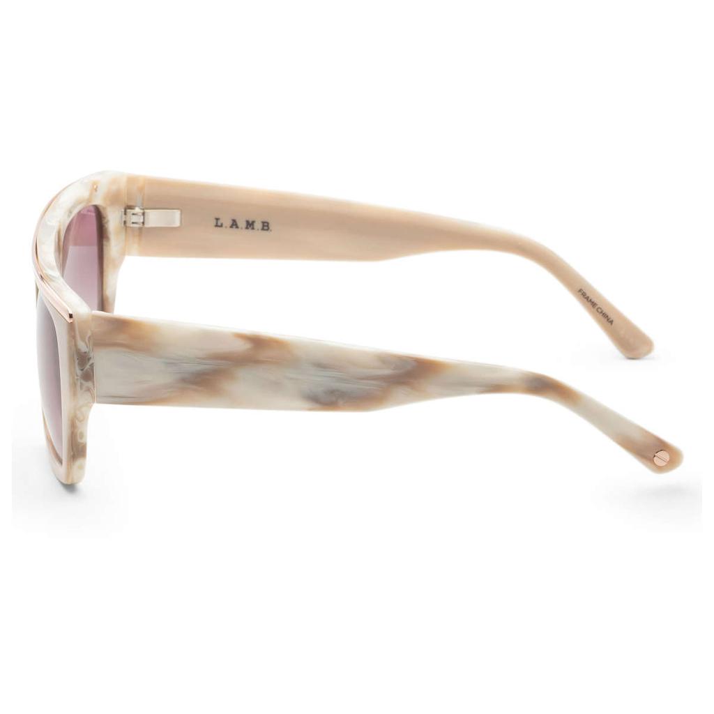 L.A.M.B. L.A.M.B. Women's Beige Square Sunglasses