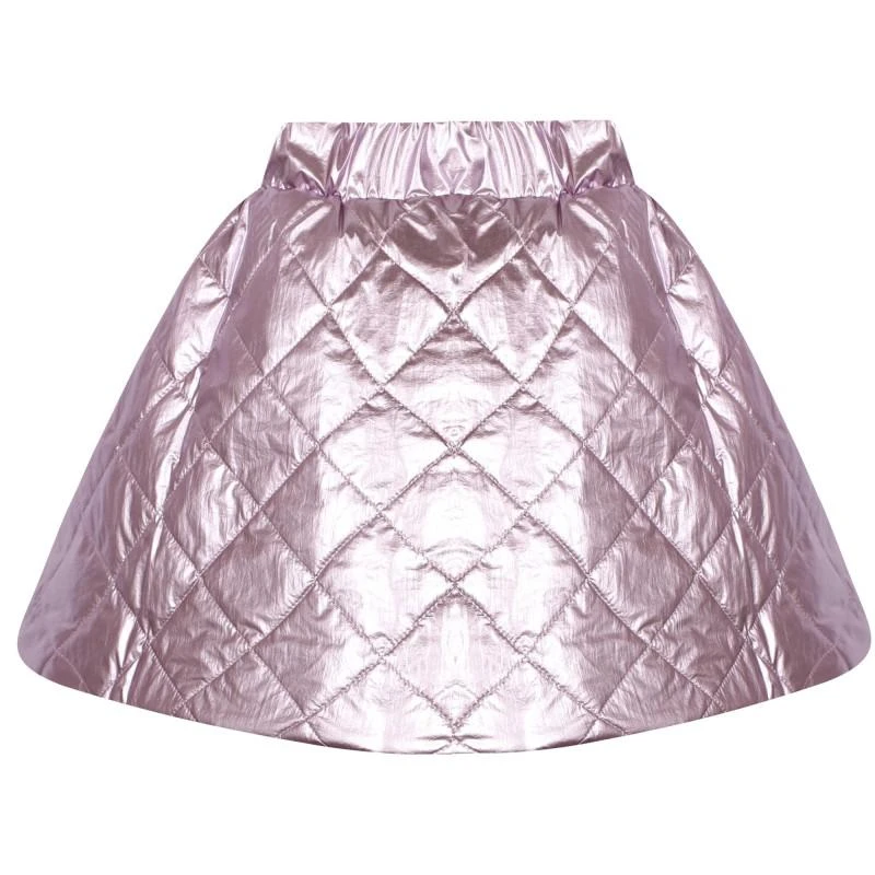 Little Man Happy Metallic quilted skirt in lavender 1