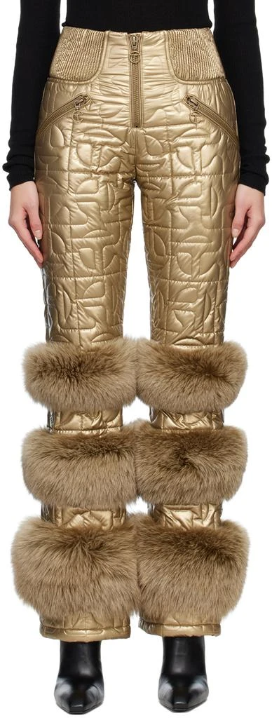 Moose Knuckles Gold Telfar Edition Quilted Bomber Trousers 1