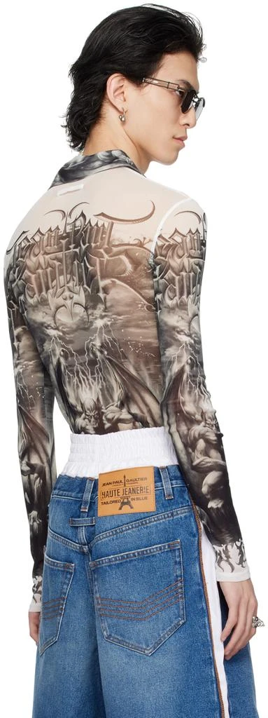 Jean Paul Gaultier Black & White 'The Diablo' Shirt 3