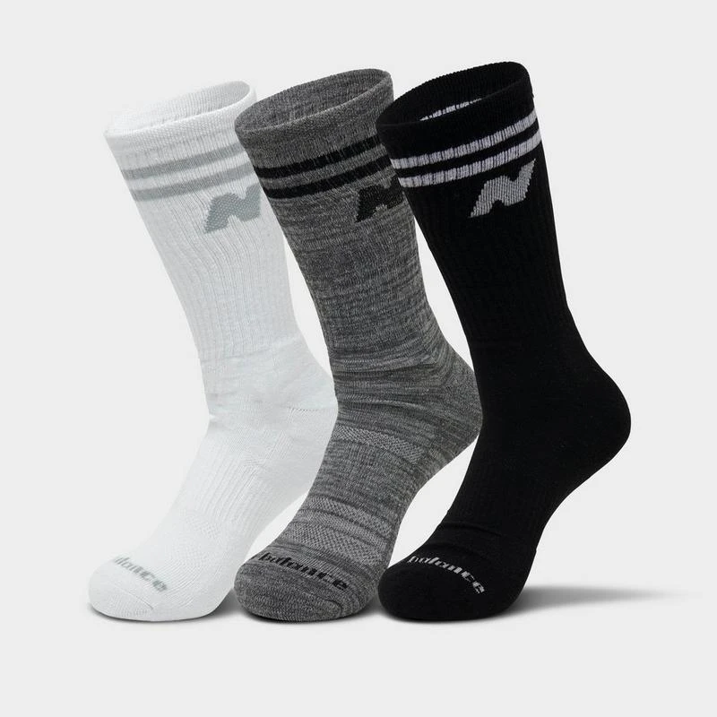 New Balance New Balance Varsity Stripe Crew Socks (3-Pack) 1
