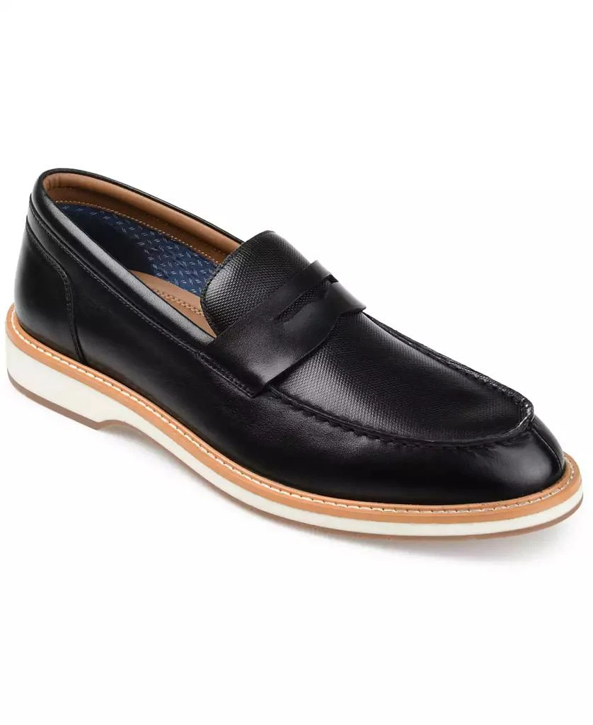 Thomas & Vine Men's Watkins Wide Width Embossed Penny Loafer Shoe 1