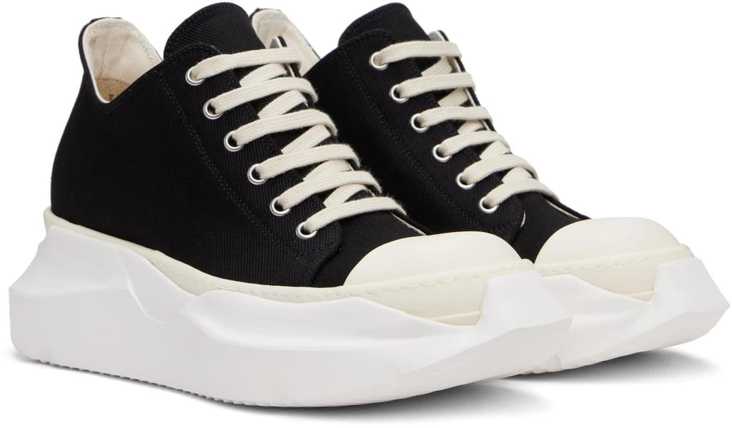 Rick Owens Black Hollywood Abstract Low Sneaks Sneakers 4