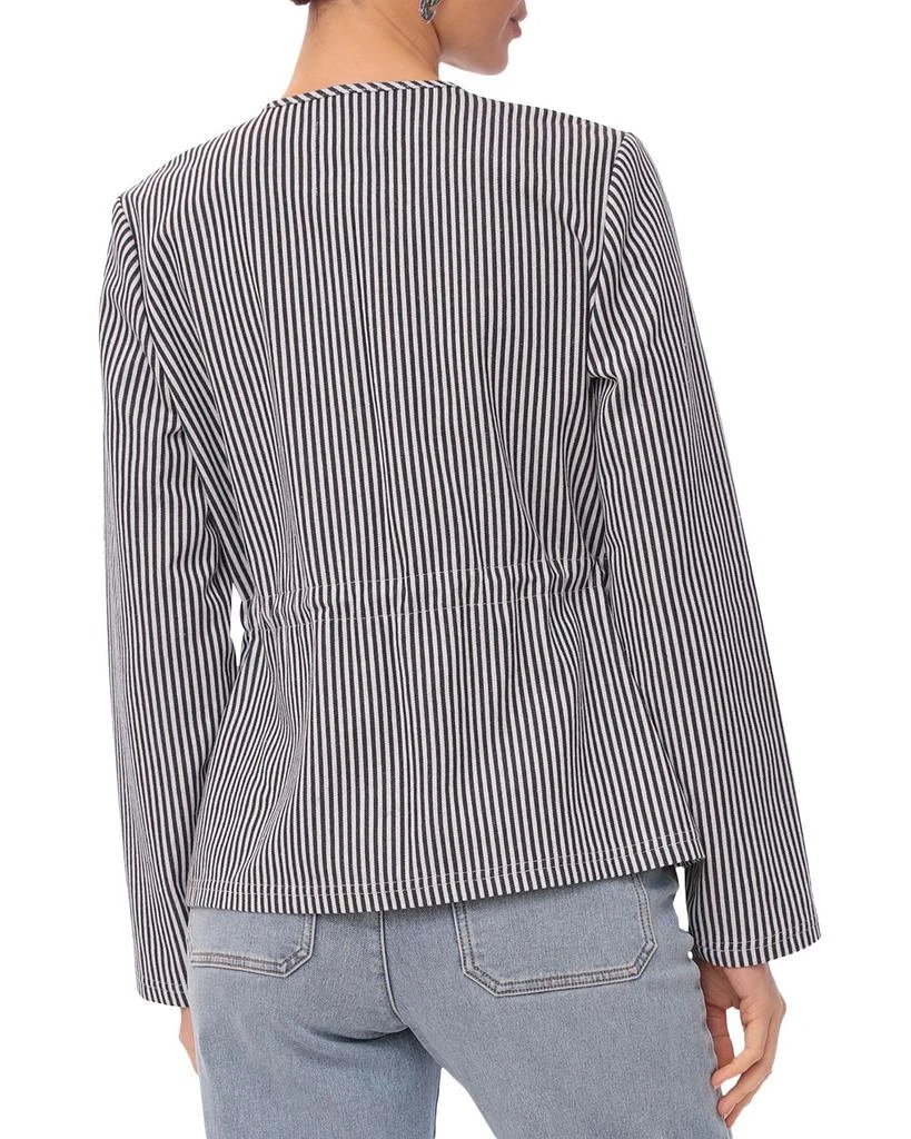 Bagatelle Collarless Striped Jacket 2
