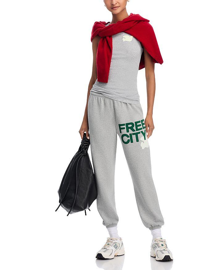 FREECITY Heathered Logo Sweatpants