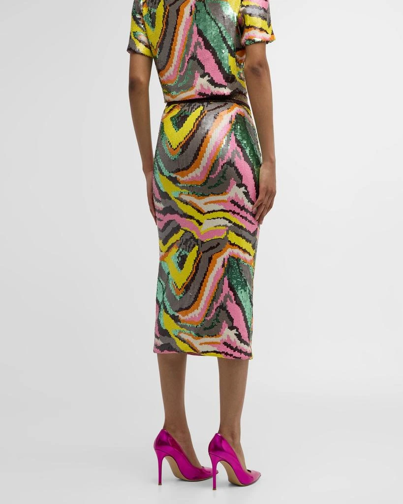 Le Superbe Pop Art Liza Sequined Skirt 6