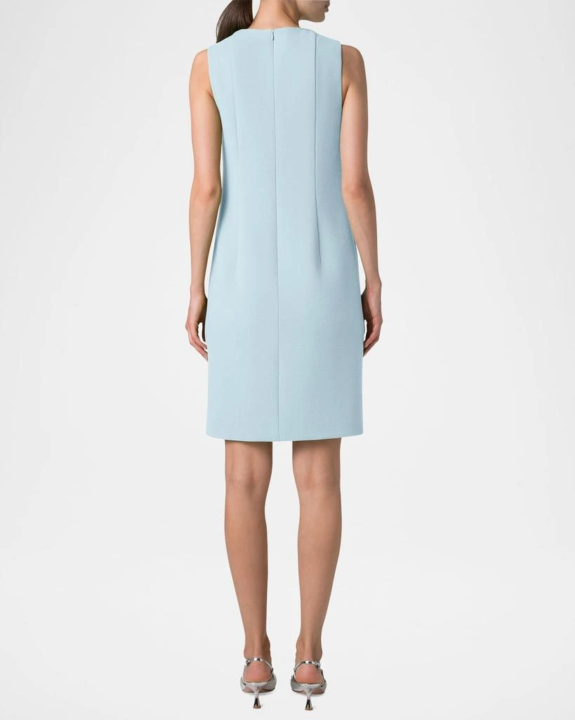 Akris Sleeveless Wool Crepe Double-Face Sheath Dress 3