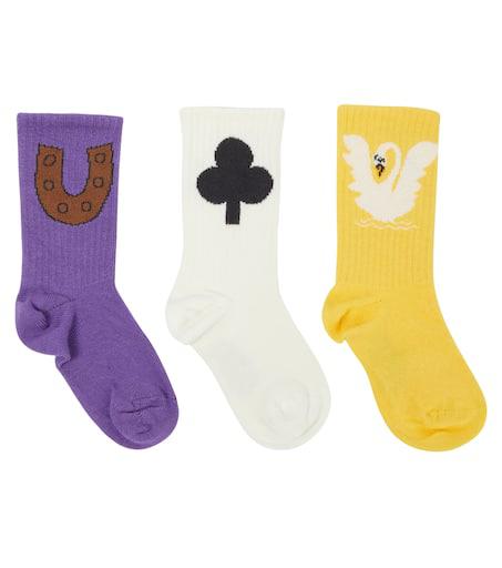 Mini Rodini Set of 3 cotton-blend socks