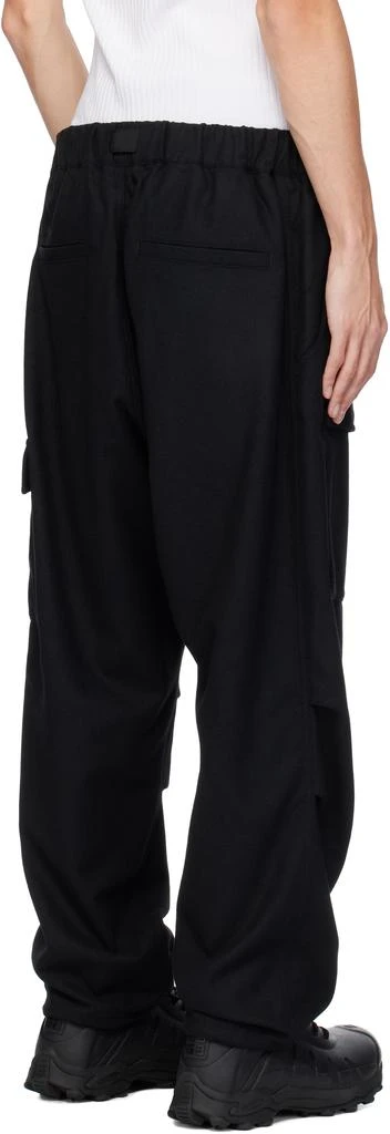 Y-3 Black Flannel Cargo Pants 3