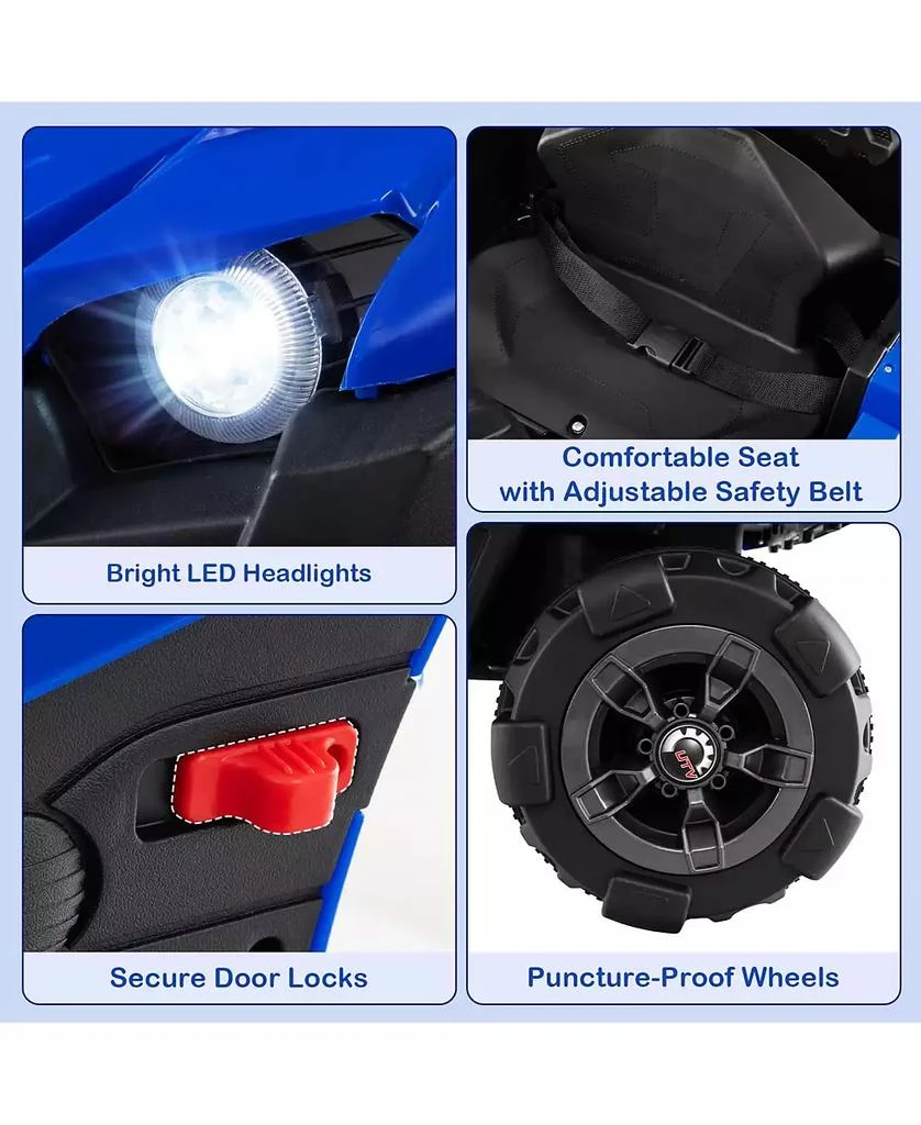 Mecale 12V Battery Powered Electric Vehicle with Remote Control and 3 Speeds 9