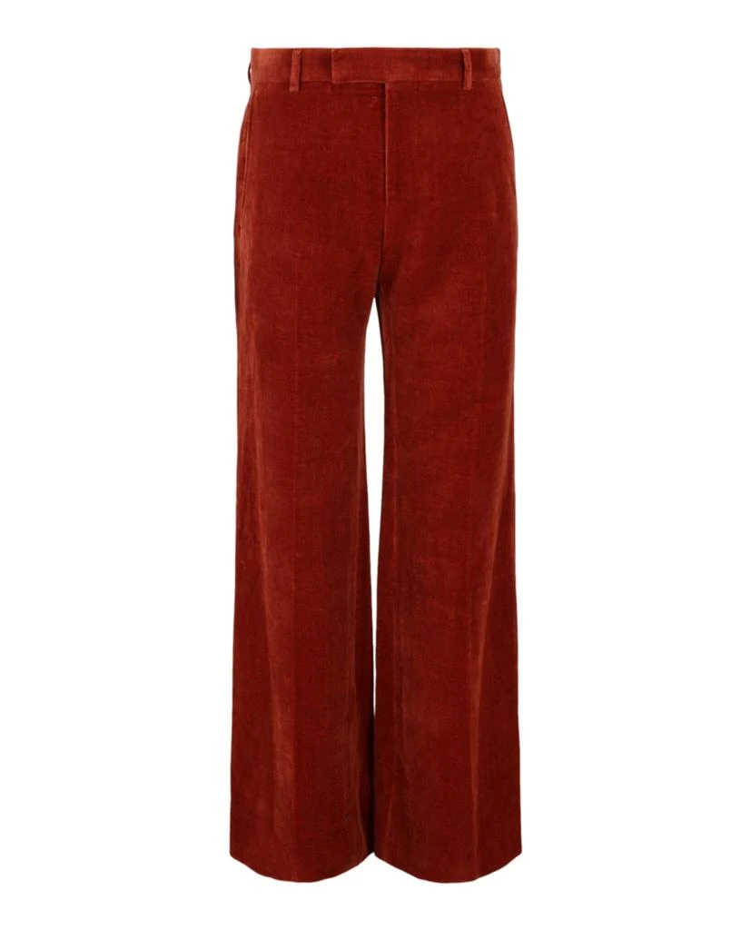 Gucci Velvet Flared-Leg Pants
