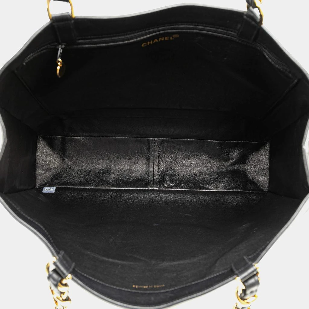 Chanel Chanel Black Lambskin Leather XL Tote Bag 9