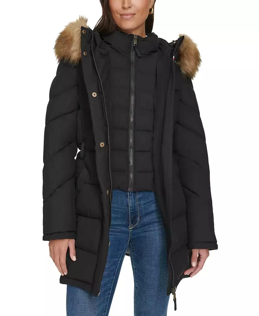 Tommy Hilfiger Women
s Faux-Fur-Trim Hooded Puffer Coat, Created for Macy
s 5