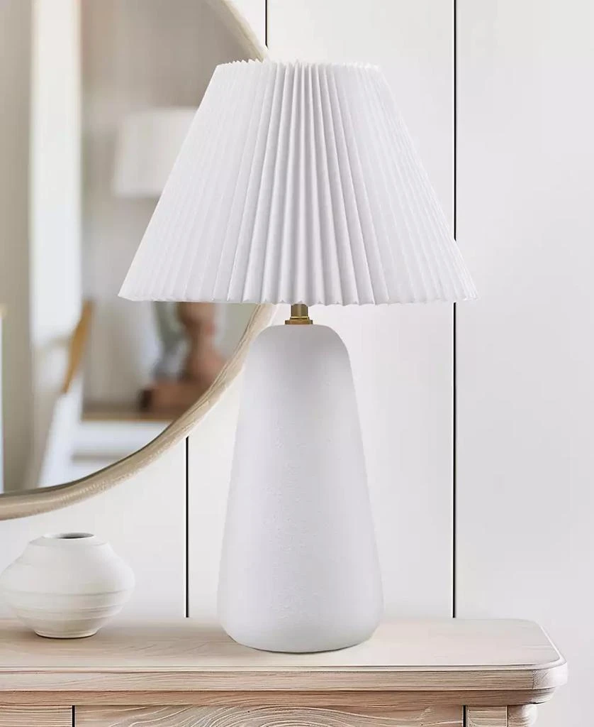 INK+IVY 21" Veluna Textured Ceramic Table Lamp 4