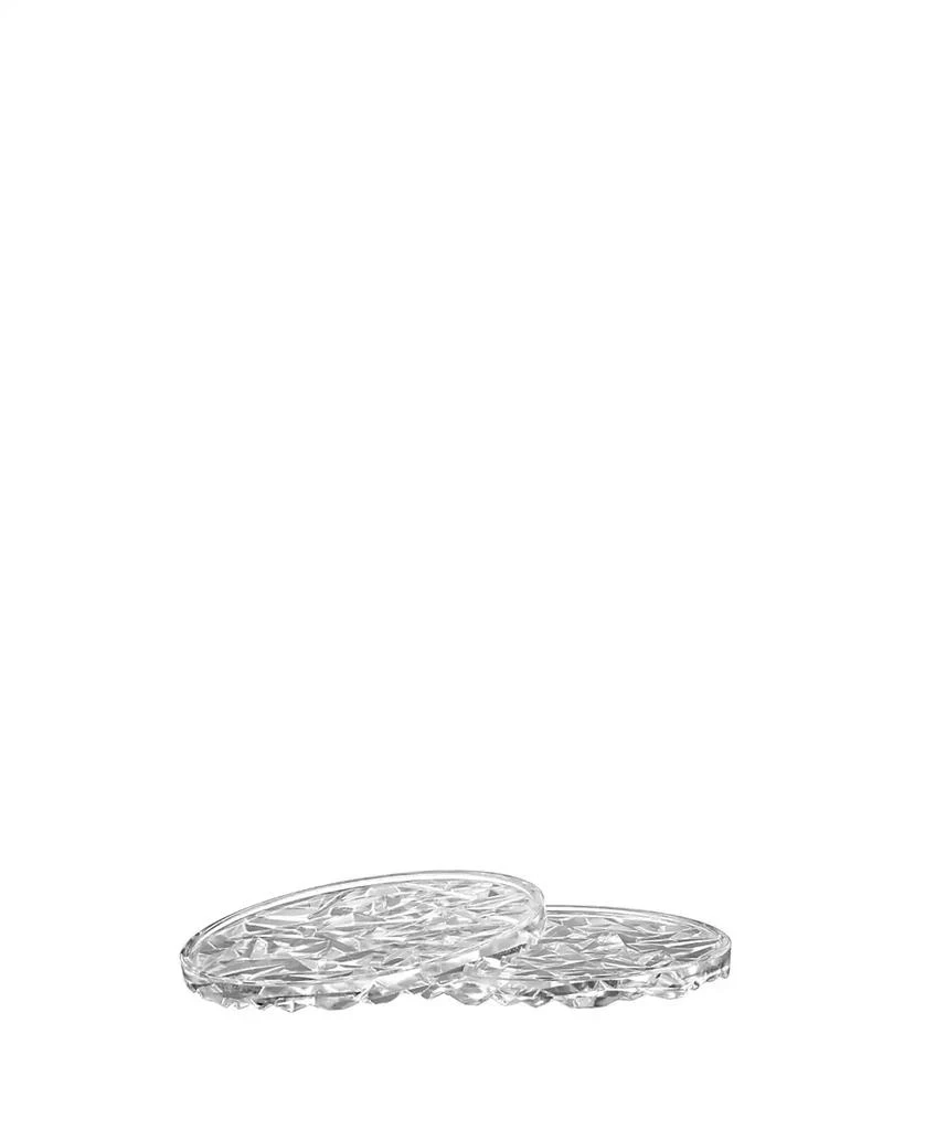 Orrefors Carat Coaster Barware Pair 4