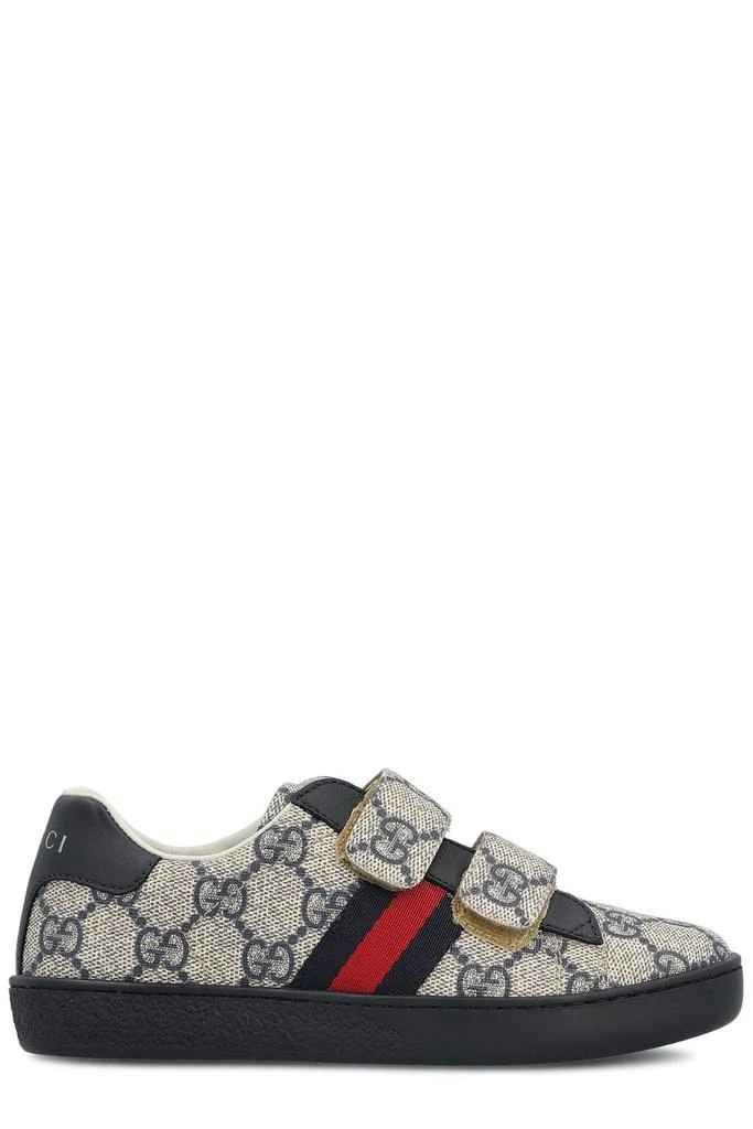 Gucci Gucci Kids Ace GG Supreme Round Toe Sneakers from Cettire
