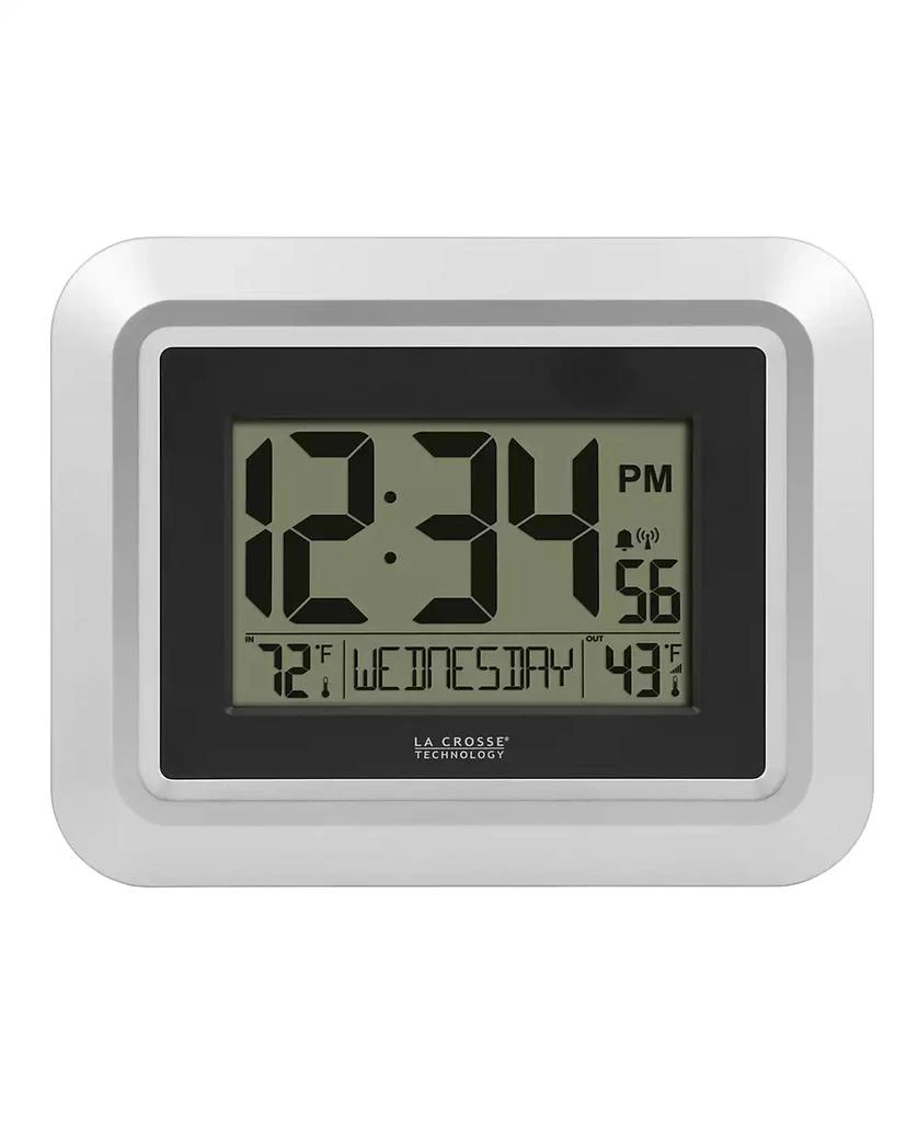 La Crosse Technology 513-1918S-INT Atomic Digital Wall Clock with Temperature 1