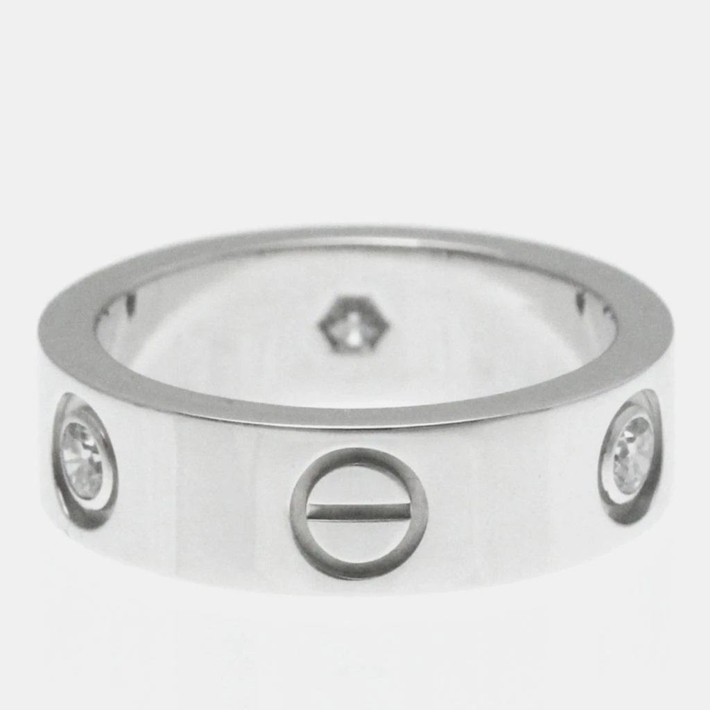 Cartier Cartier 18K White Gold and Diamond Love Band Ring EU 50 3