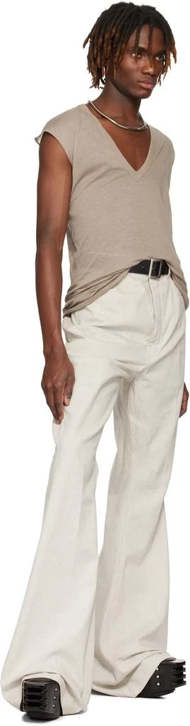 Rick Owens Off-White Hollywood Bolan Bootcut Jeans 4
