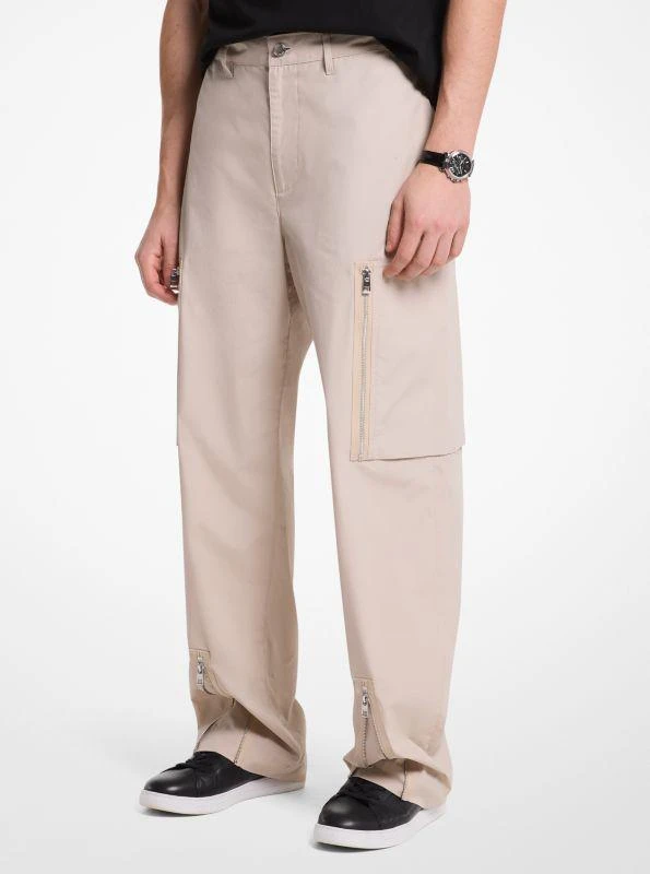 Michael Kors Cotton Poplin Zip Cargo Pants 1