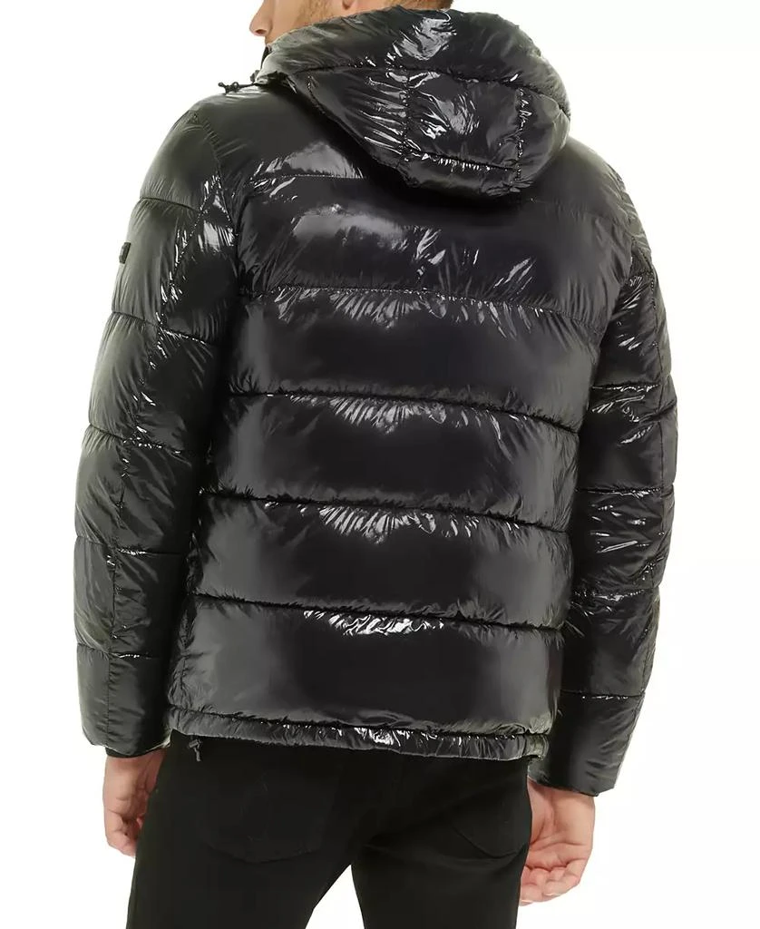 Calvin Klein Men's High Shine Hooded Puffer Jacket 2