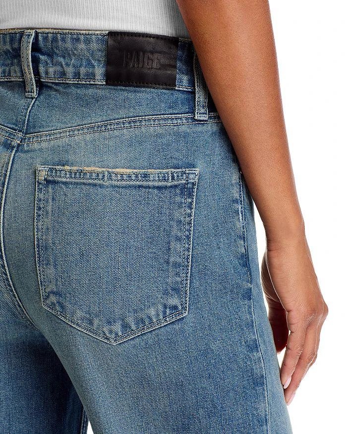 Paige Sasha Wide Cuff Ankle Jeans in Blue Note Distressed 6