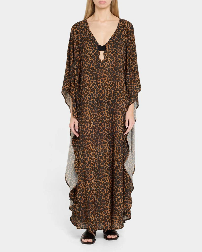 Fisch Thalassa Leopard-Printed Caftan Coverup 2